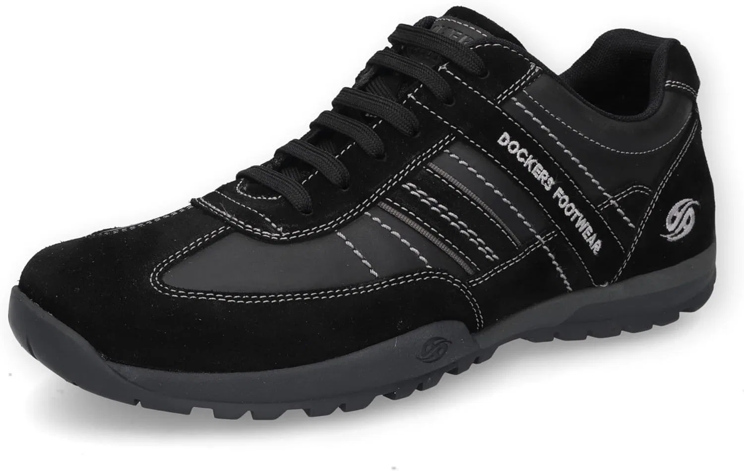 Мужские низкие кроссовки Dockers by Gerli, сменная стелька, Black Grey 120