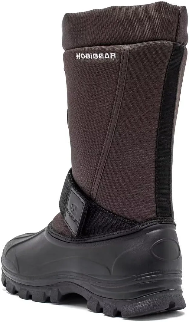 

Мужские зимние снежные ботинки HOBIBEAR | Утепленные и водонепроницаемые, коричневый