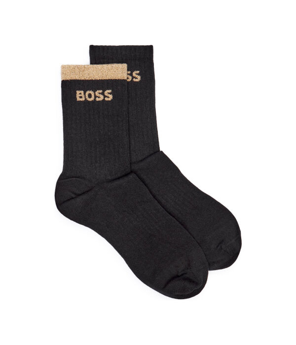 

Носки женские Boss с люрексом 2 пары, черный