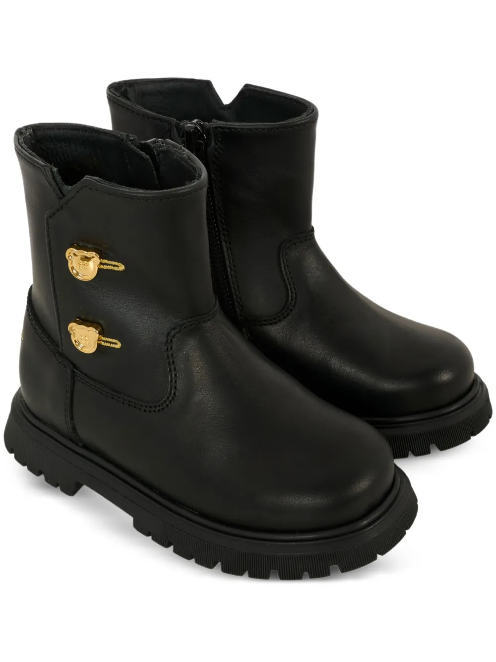 

Ботинки на молнии Moschino Kids, черный