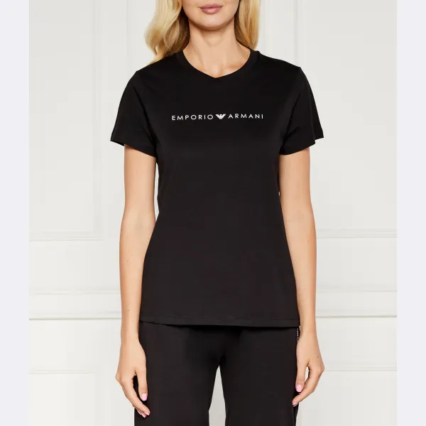 

Футболка стандартного кроя Emporio Armani, черный