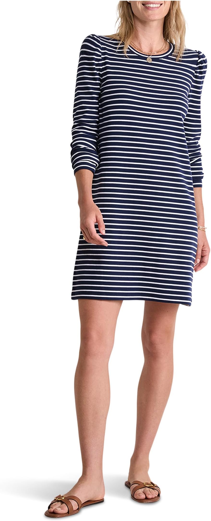 

Женское мини-платье класса люкс с рукавами-фонариками Vineyard Vines, Navy