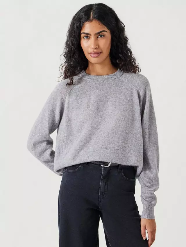 

Джемпер HUSH Jasmine Cashmere Rib, серый