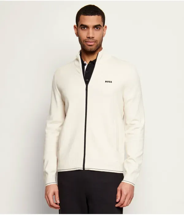 Свитер KN_League FZ regular fit Boss Green, бежевый