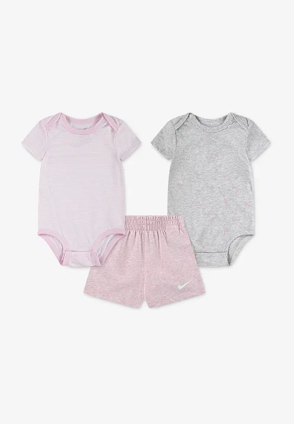 Шорты Nike Sportswear Essent Swooshfetti Set, розовый пенопластовый хизер