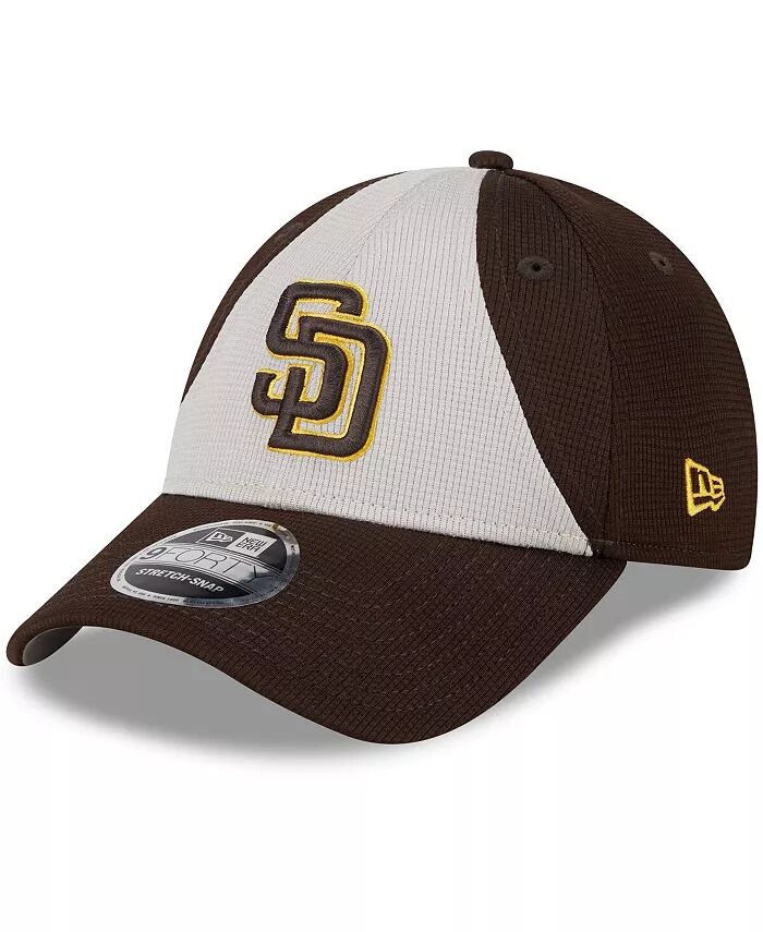 

Мужская коричневая кепка San Diego Padres 2024 Batting Practice 9FORTY Adjustable Hat New Era