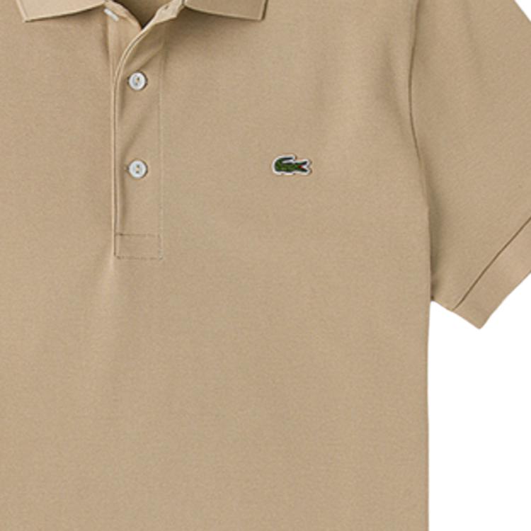 Футболка поло LACOSTE, мужская, хаки — фото 4