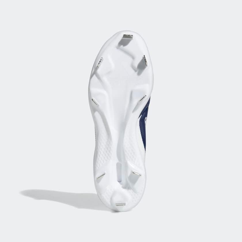 Мужские бейсбольные кроссовки Adidas Icon 7, белый/синий/темно-синий — фото 4