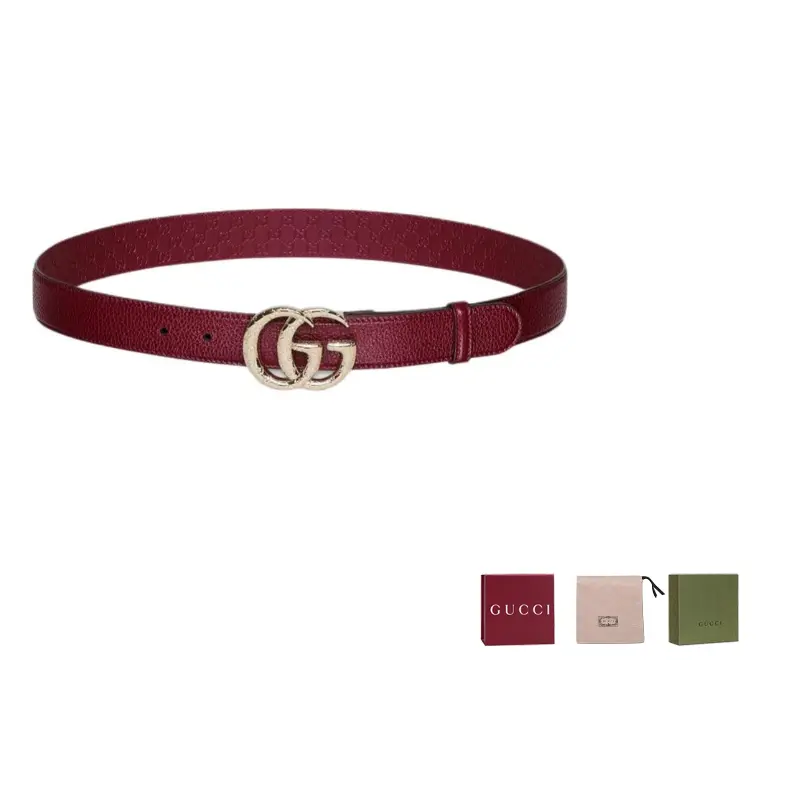 

GUCCI Тонкий ремень GG Marmont, Red