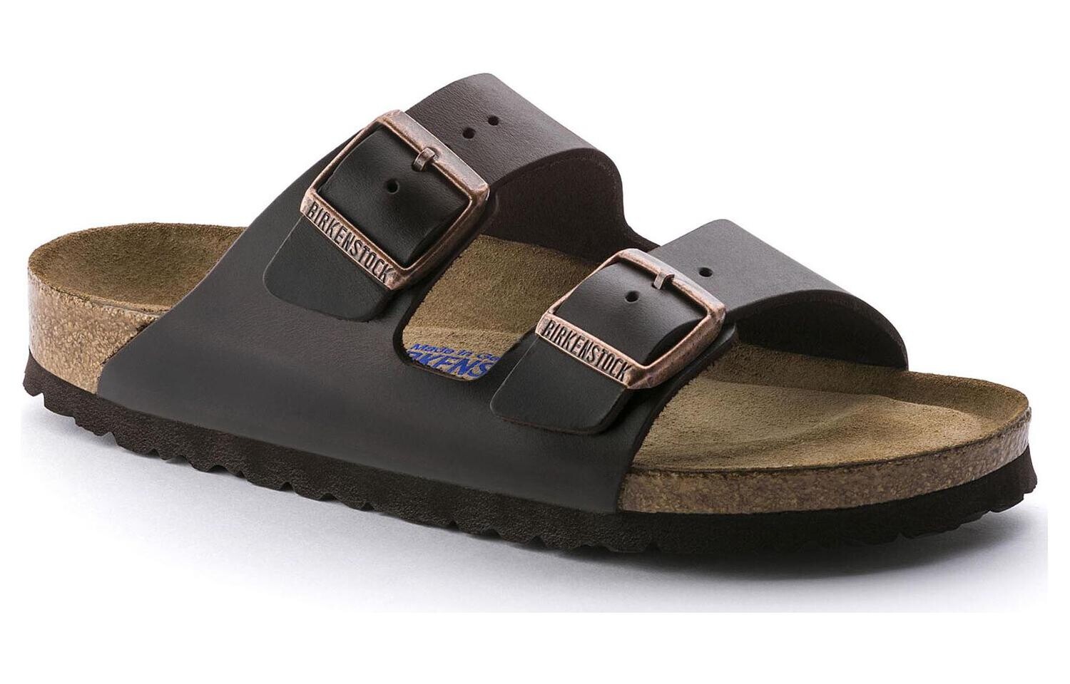 Сандалии Birkenstock Arizona Soft Footbed унисекс, темно-коричневый — фото 3