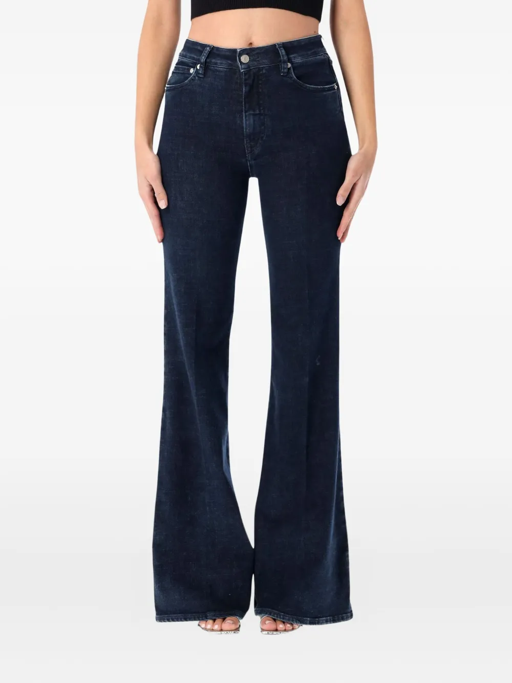 

Джинсы-клёш из денима с пятью карманами Cycle, синий