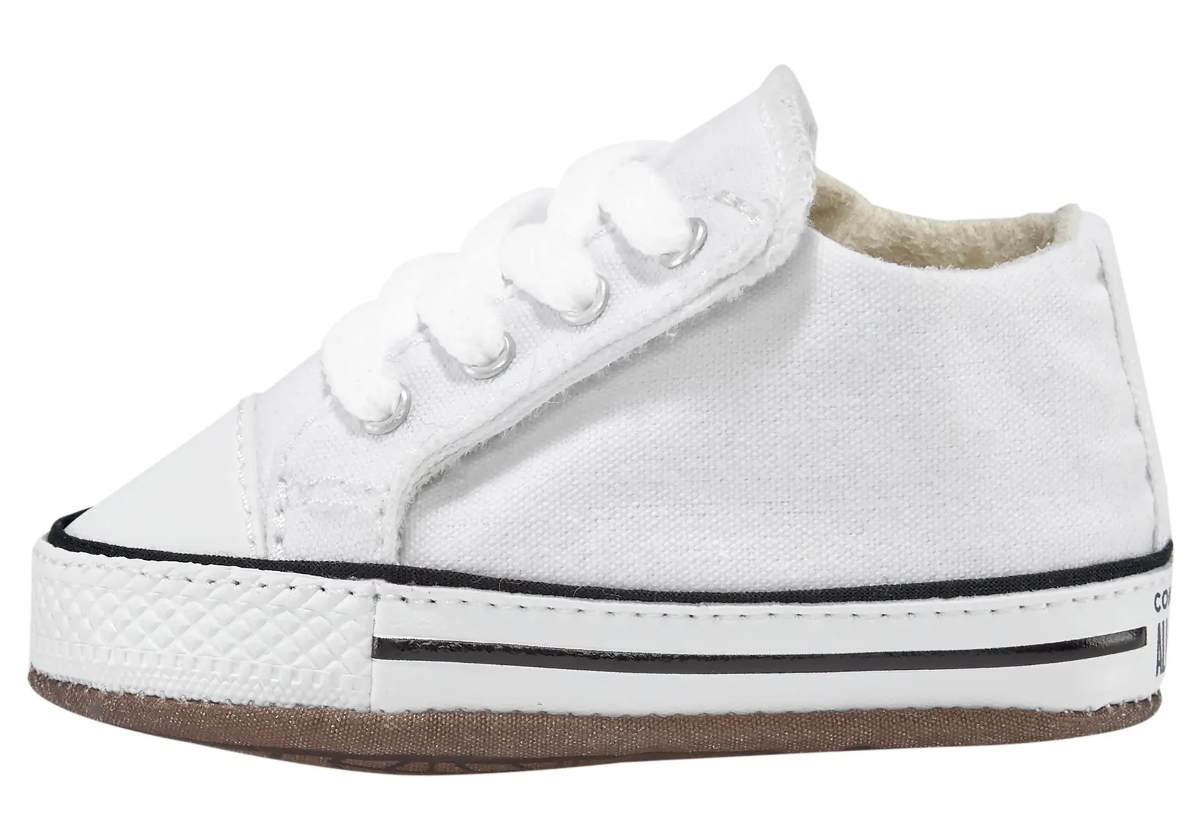 Кроссовки Converse "Детские Chuck Taylor All Star Cribster Canvas Color-Mid", для малышей на застежке-липучке, цвет White Natural-Ivory — фото 2