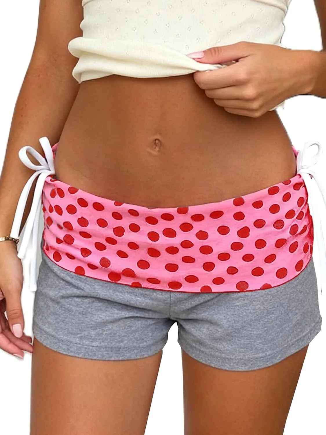 

Женские эластичные шорты для йоги с низкой посадкой Y2k Print/Solid GJZNIYJZ