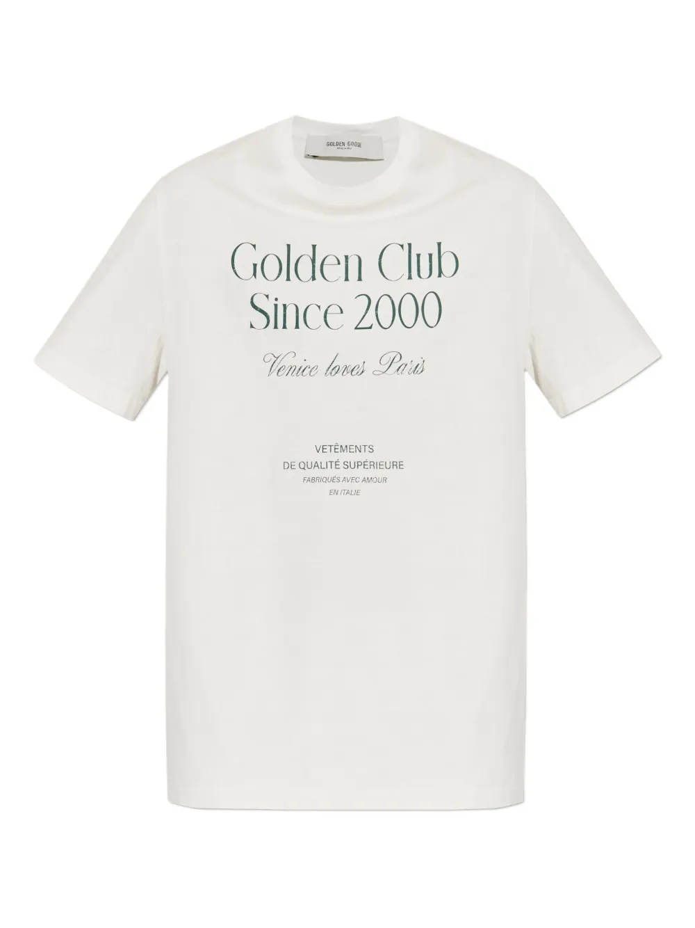 

Футболка с логотипом GOLDEN GOOSE, белый