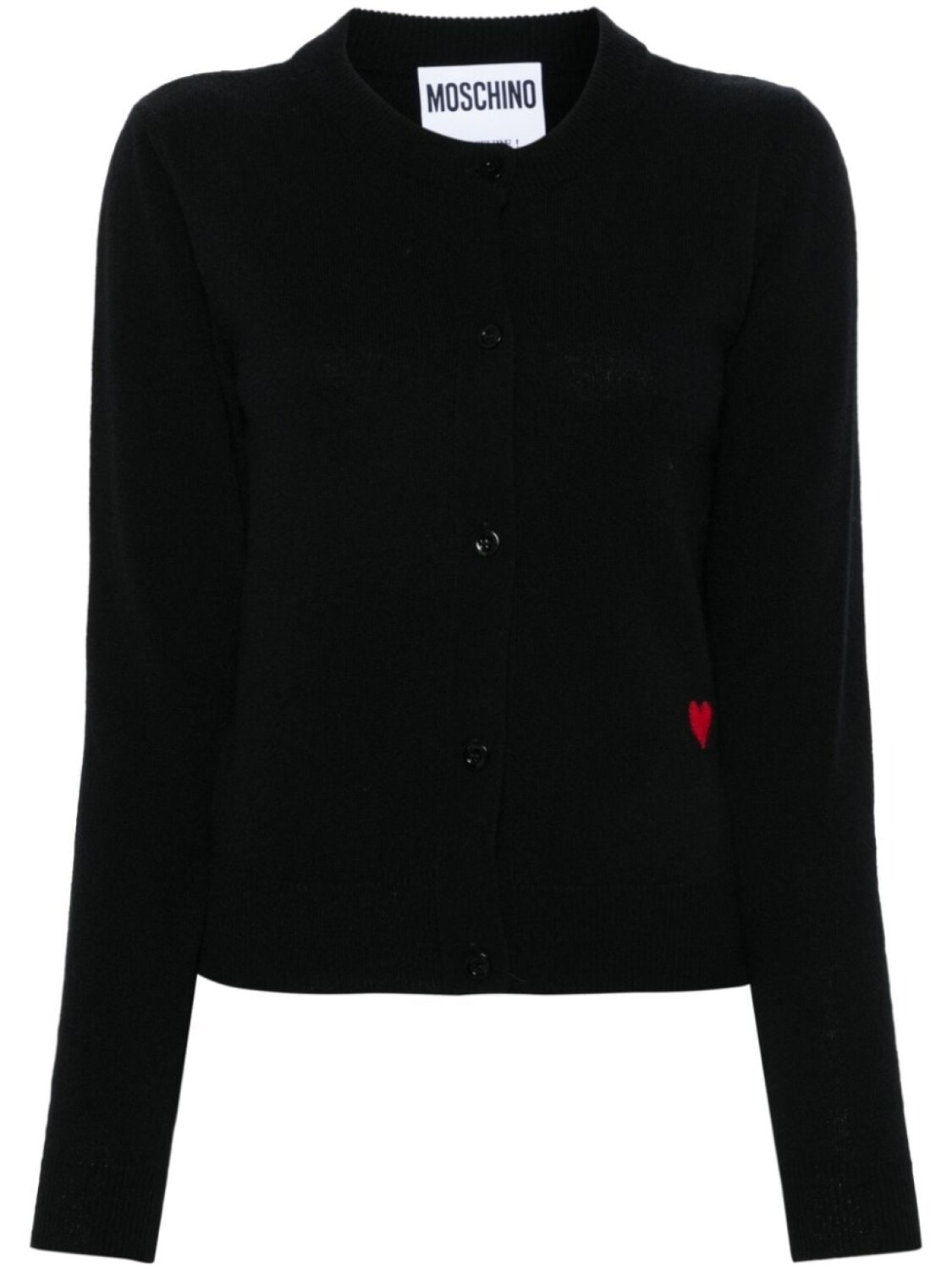 

Moschino кардиган вязки интарсия, черный