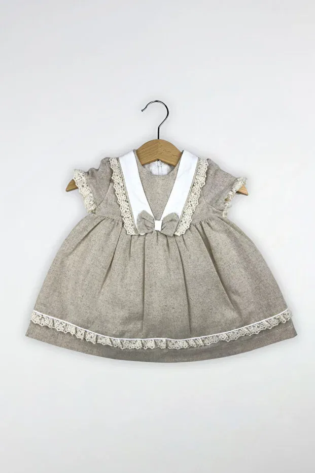 Детское платье для девочек кружевное Globaby, Beige