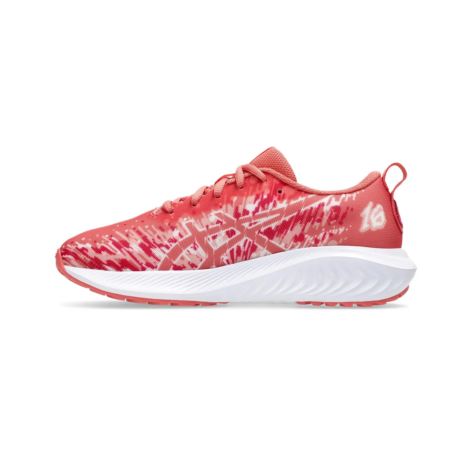 Детские спортивные кроссовки для мальчиков с амортизацией Gel-noosa Tri 16 Gs ASICS, Dark Pink Clay White — фото 2