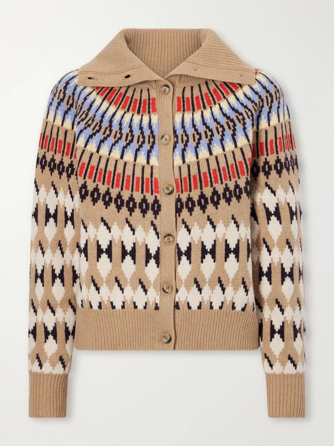 Кардиган из смесовой шерсти и кашемира Polo Ralph Lauren, коричневый