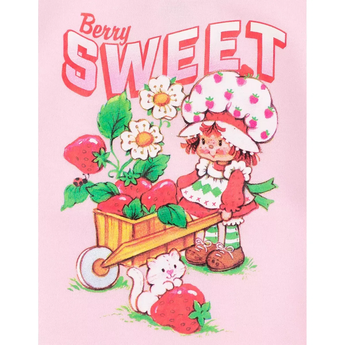 Детское худи для девочек с длинным рукавом Strawberry Shortcake, Pastel Pink — фото 3