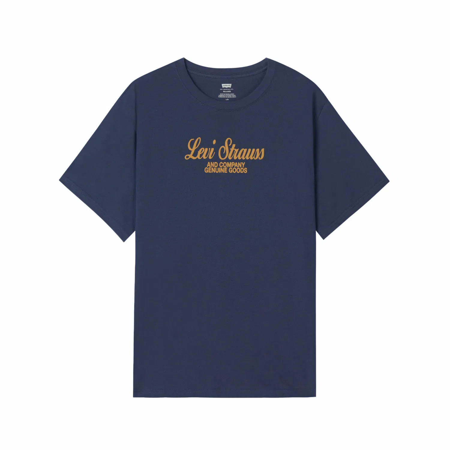 Мужская футболка с круглым вырезом Levis, Dark Blue