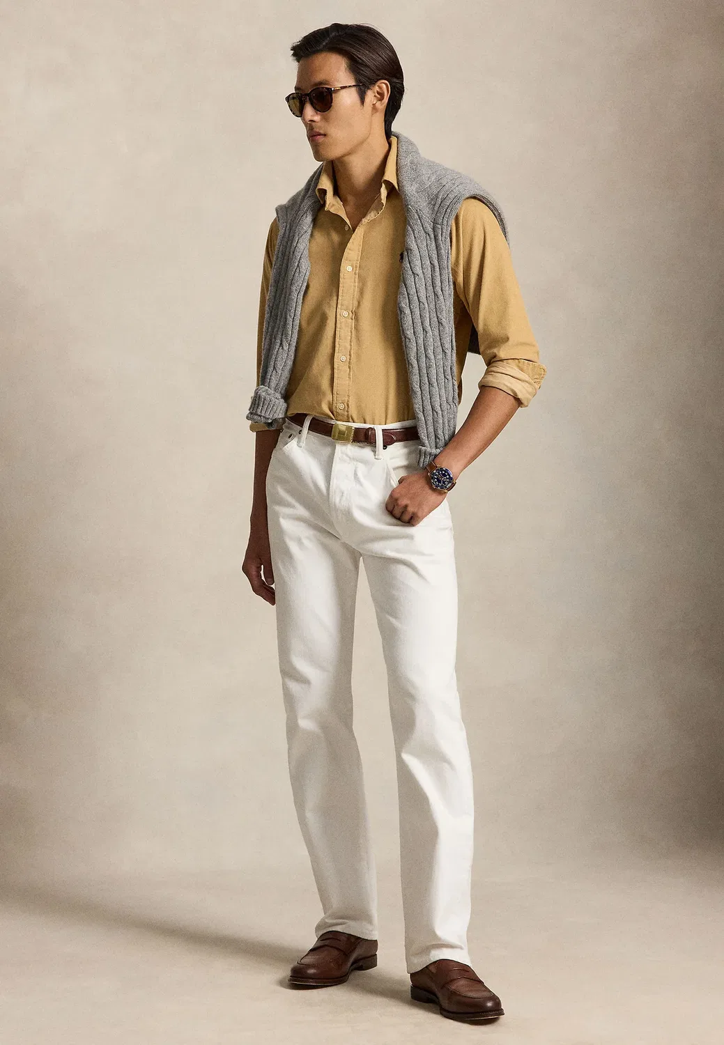Рубашка из вельвета, сшитая на заказ Polo Ralph Lauren, Classic Camel — фото 2