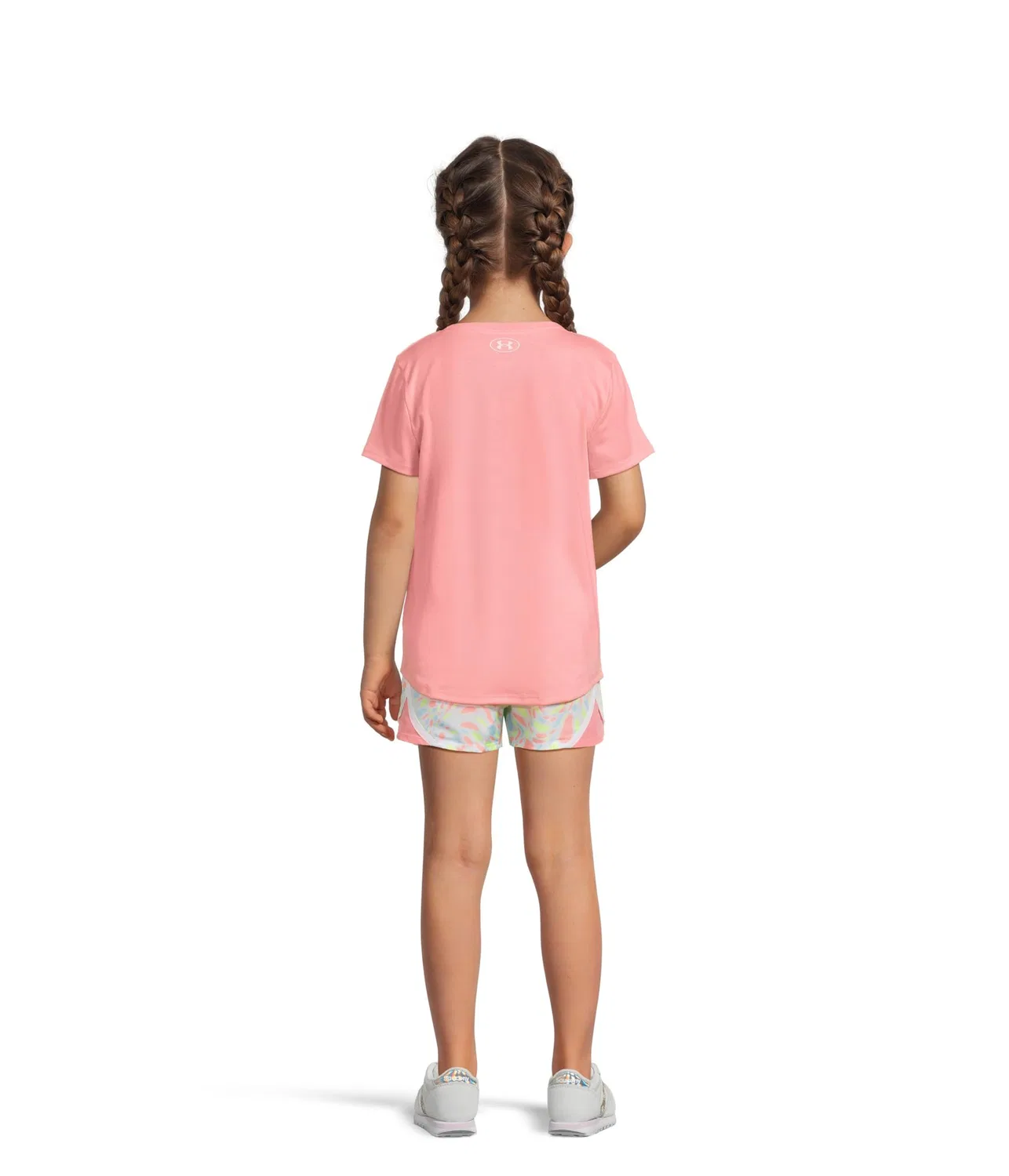 Комплект из тканых шорт с принтом (для маленьких детей) Under Armour Kids, Cosmo Pink — фото 2