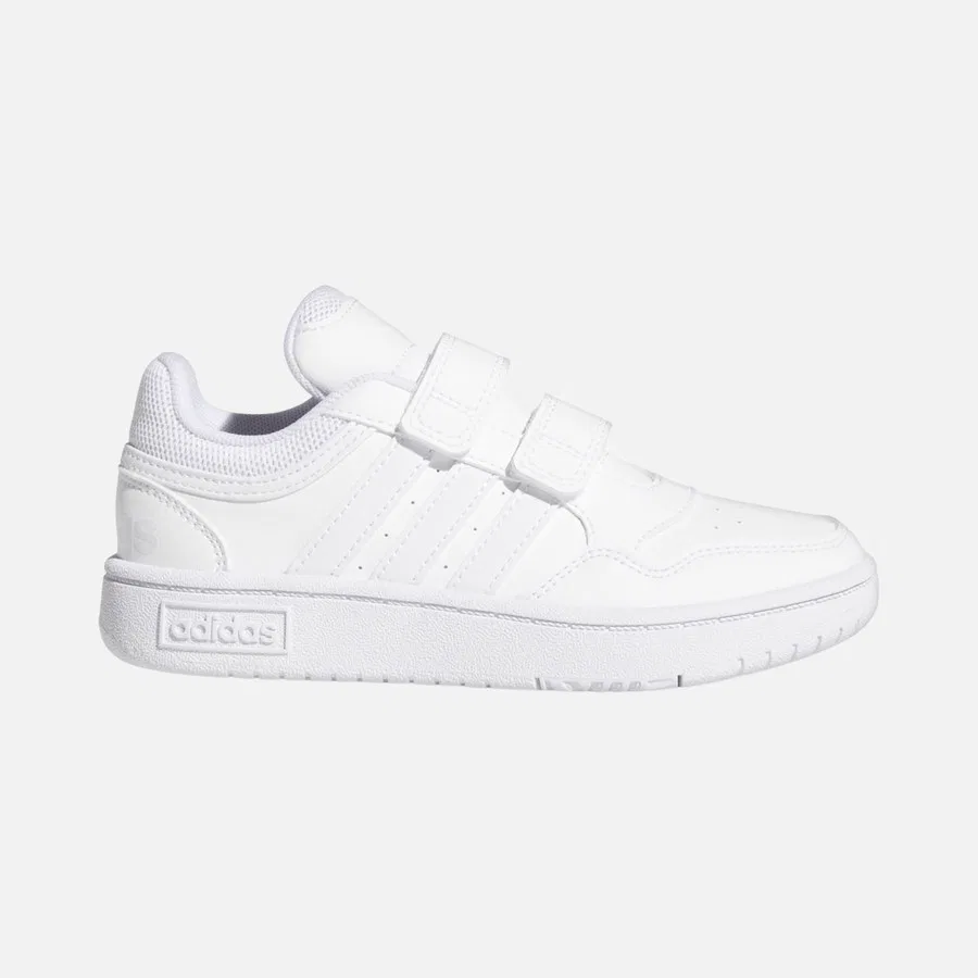 Детские спортивные кроссовки с закрытым носком Hoops 3.0 (PS) adidas, Белый
