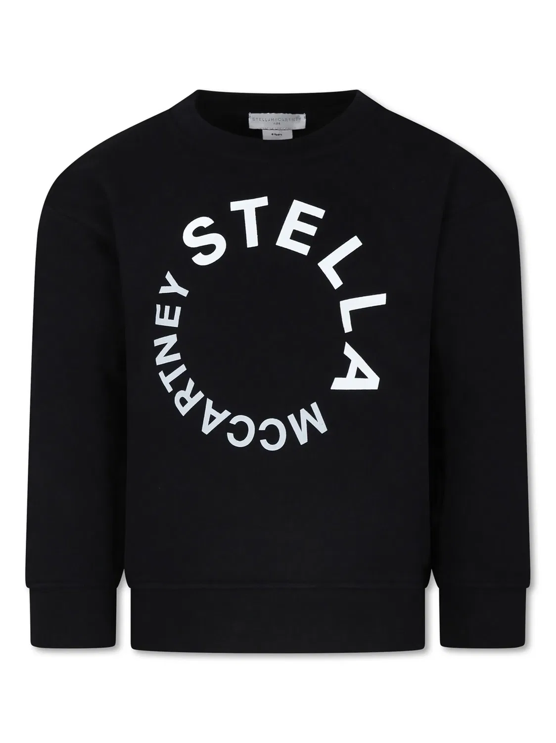 Свитшот из органического хлопка с логотипом Stella McCartney, черный