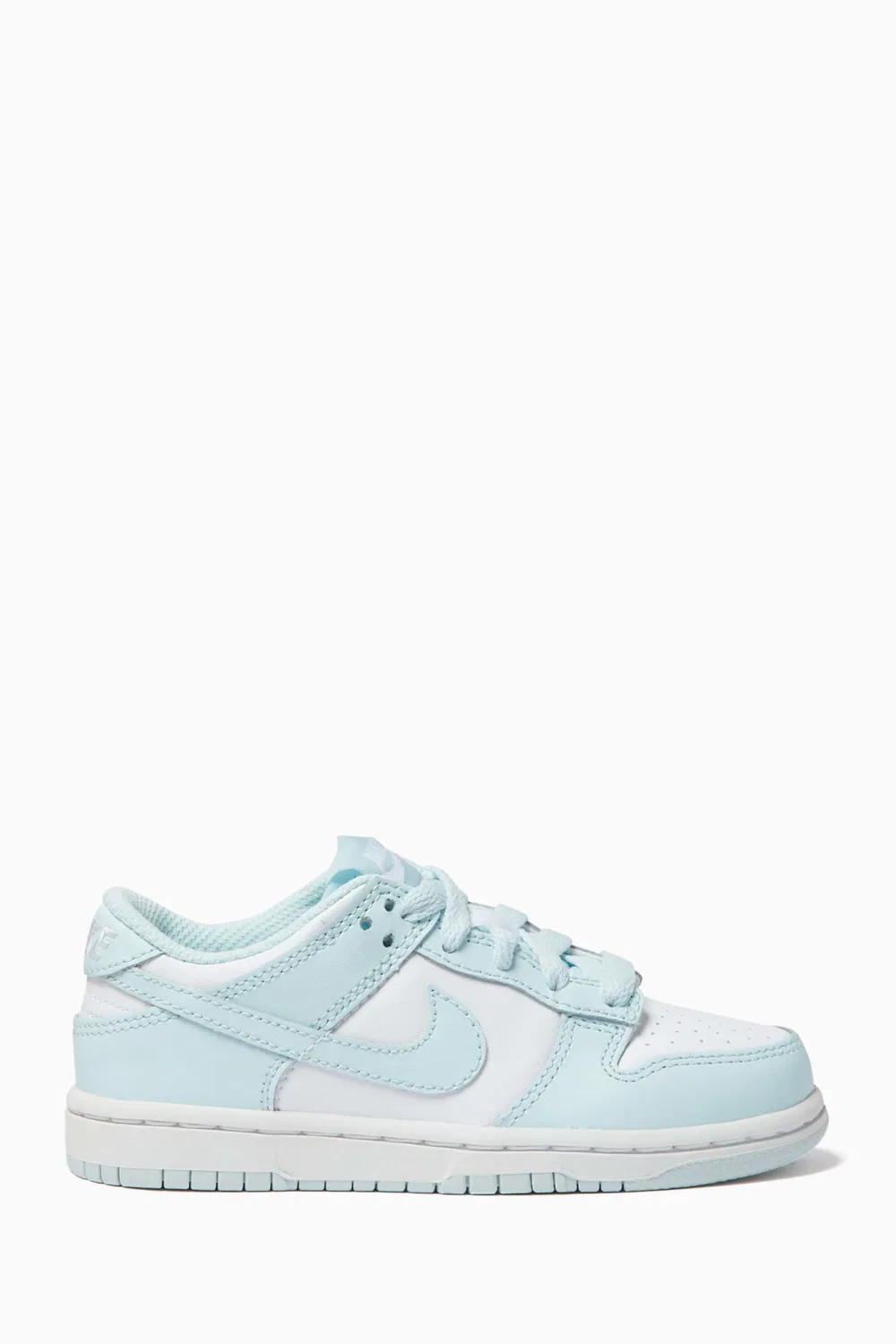 Кроссовки низкие кожаные Dunk Low Nike, белый — фото 3