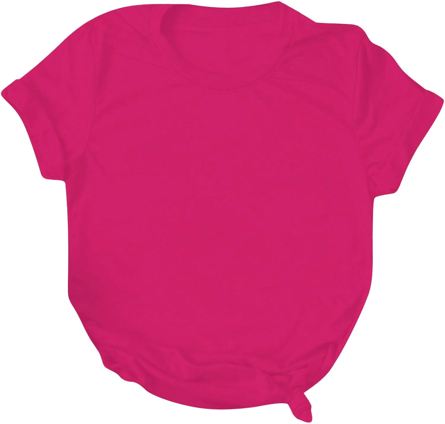 Женская футболка с круглым вырезом свободного кроя, Hot Pink — фото 3