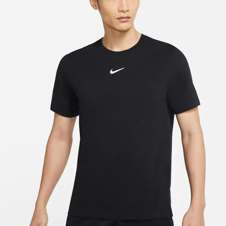 Футболка спортивная с коротким рукавом Nike Dri-Fit, черный — фото 4
