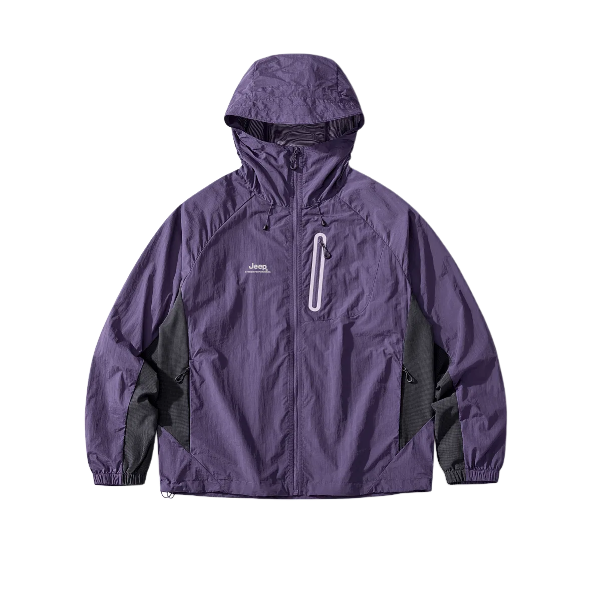 Детская ветровка с капюшоном для защиты от солнца Twilight Mountain Purple Jeep, Purple