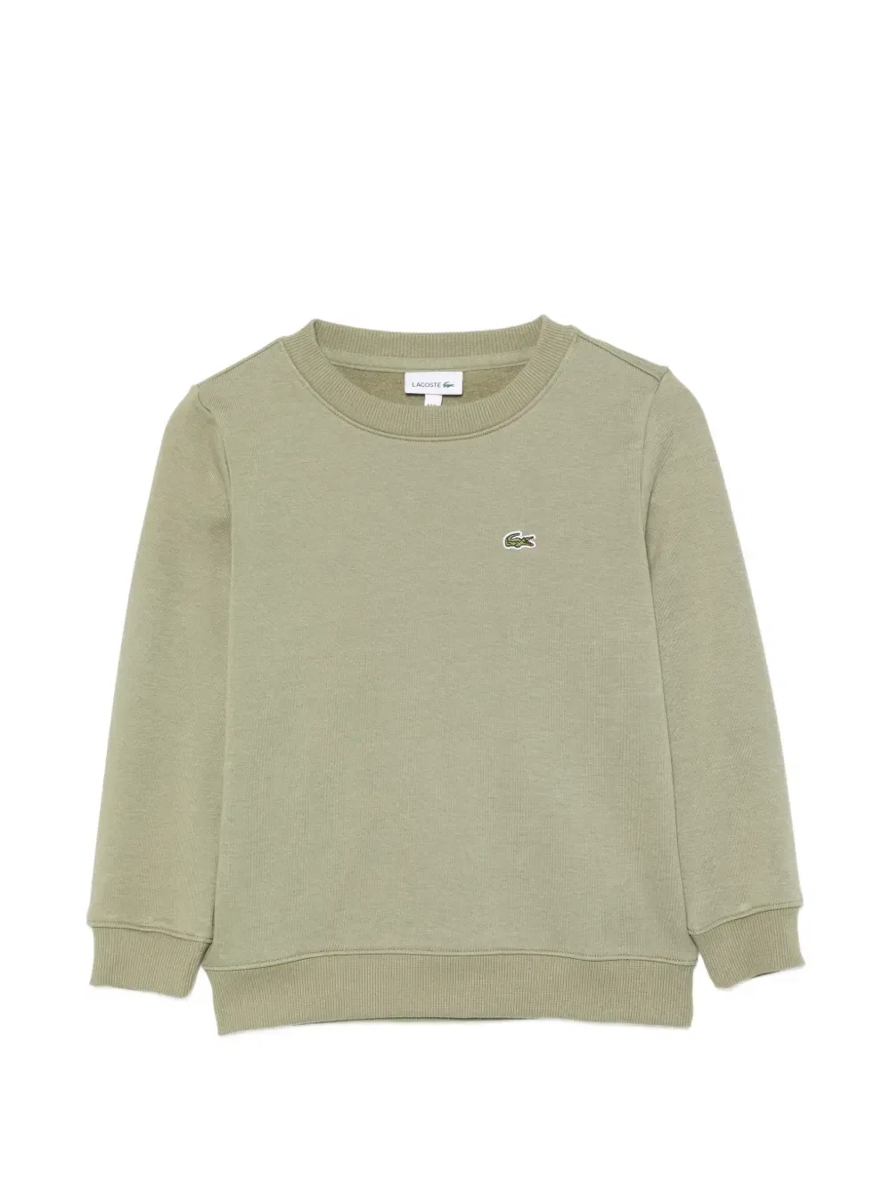 Свитер с нашивкой-логотипом Lacoste Kids, зеленый