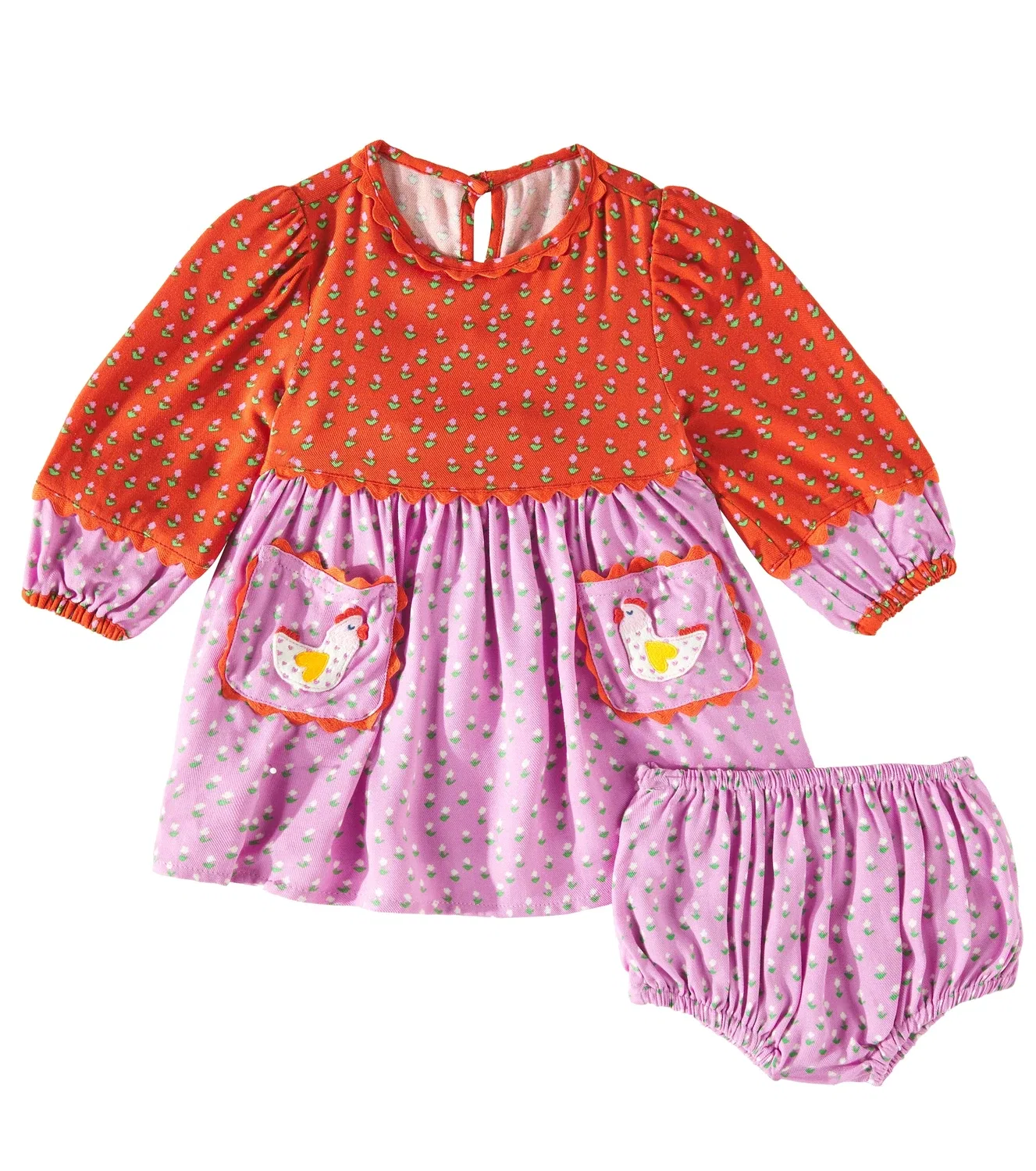Комплект из платья и панталон для малышей Stella McCartney Kids, розовый