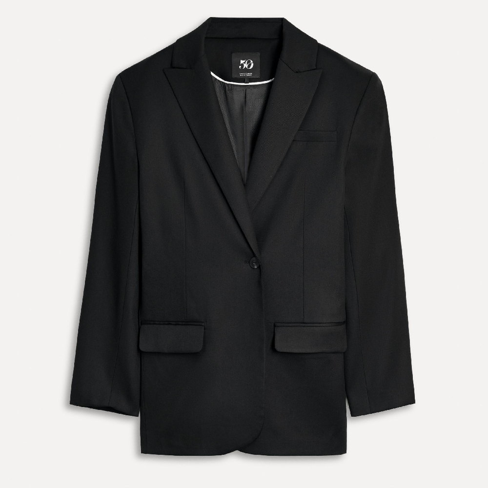 

Пиджак Zara Long Oversize 50th Anniversary, черный