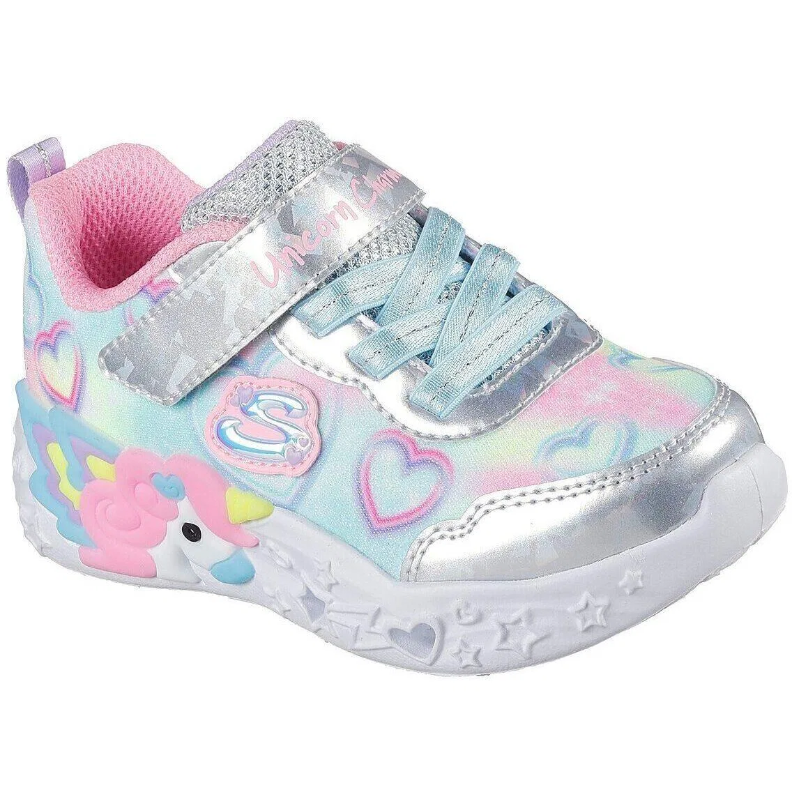 Детские кроссовки с подсветкой Skechers S Lights-unicorn Charmer-lil, Bunt
