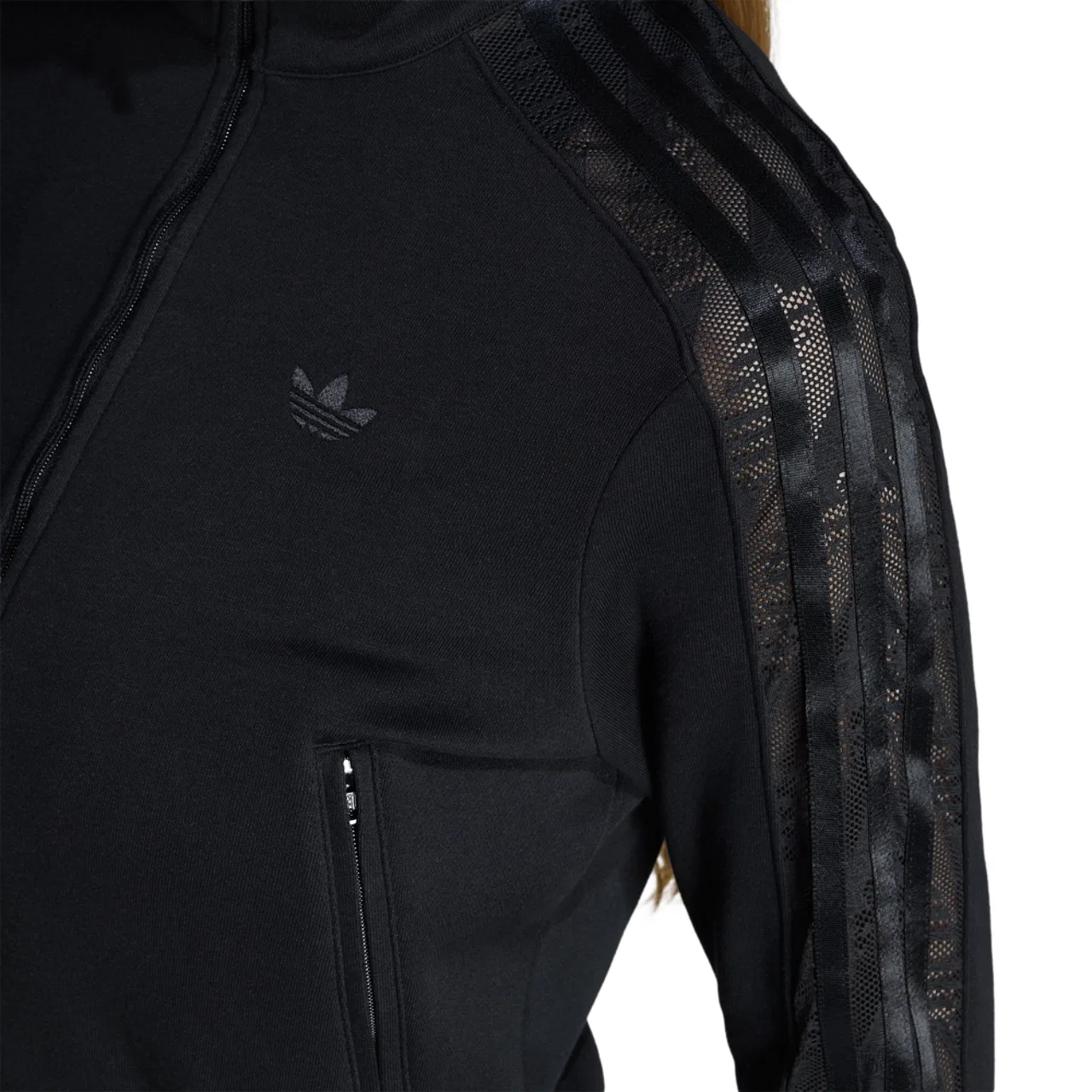 Женская куртка Firebird Lace Track Top Adidas, черный — фото 3