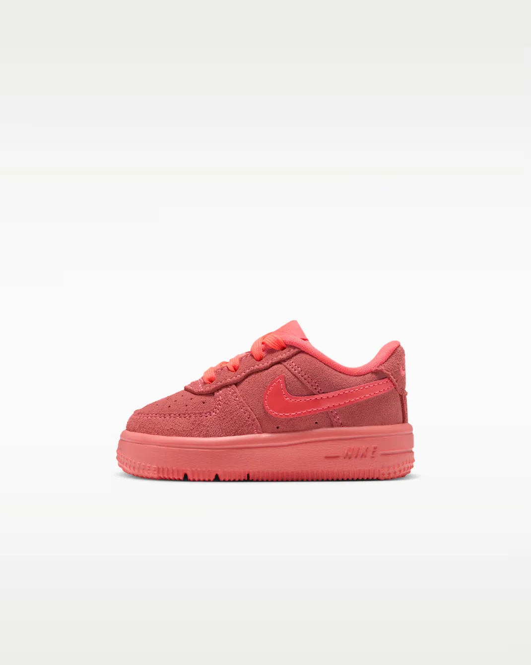 Детская/подростковая обувь Nike Force 1 Low Suede, Hot Lava/Hot Lava/Hot Lava