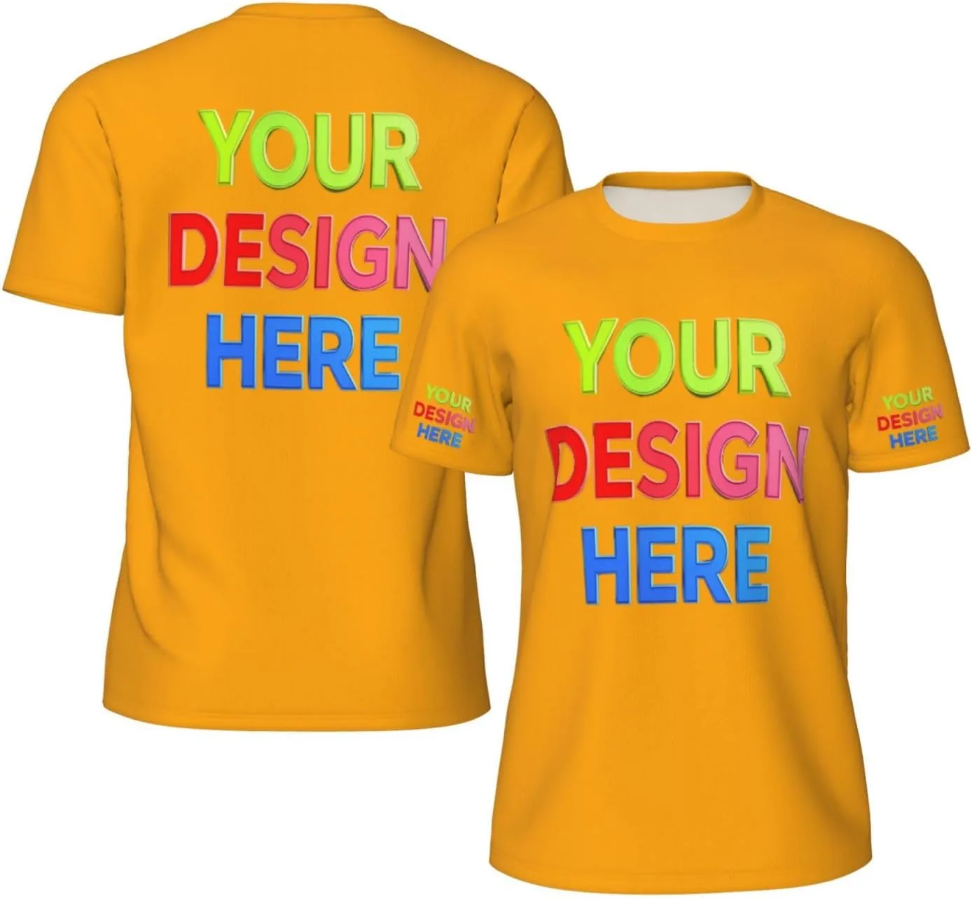 

Футболка Custom для мужчин с 4-сторонней печатью логотипа, текста или изображения