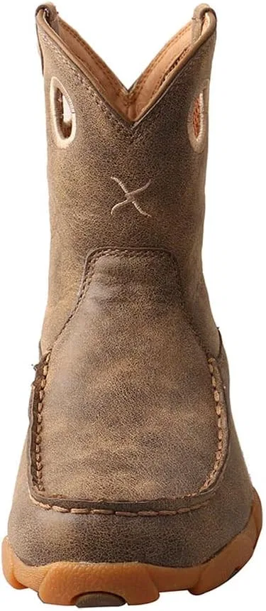 Детские ботинки для девочек с мокасиновым мыском Twisted X Kid's Driving Moc Boot, Bomber — фото 3