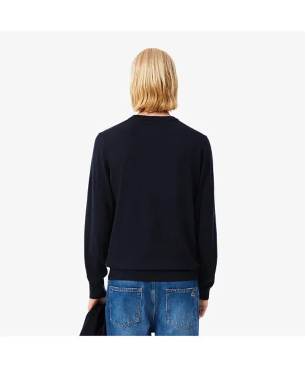 Свитер мериносовый, круглый вырез, ah1969-55n, Lacoste, 166 — фото 3