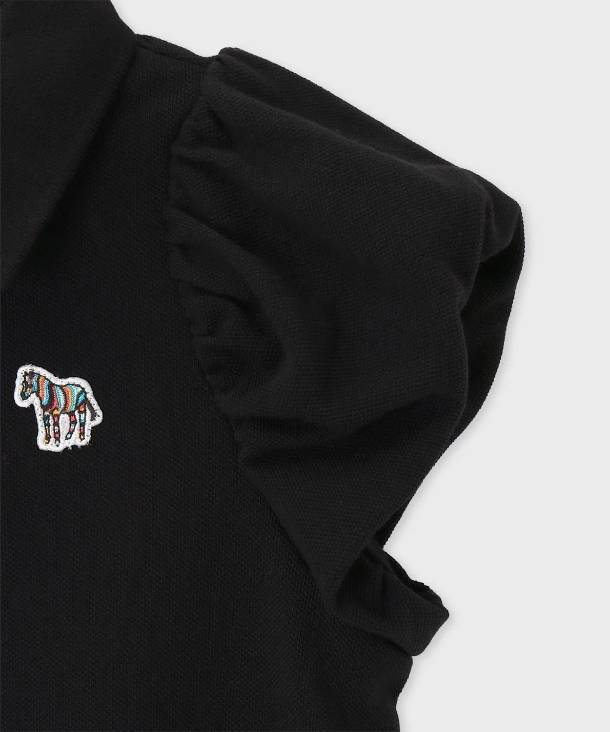 Детская футболка-поло с длинным рукавомдля девочек Paul Smith Junior, Black — фото 3