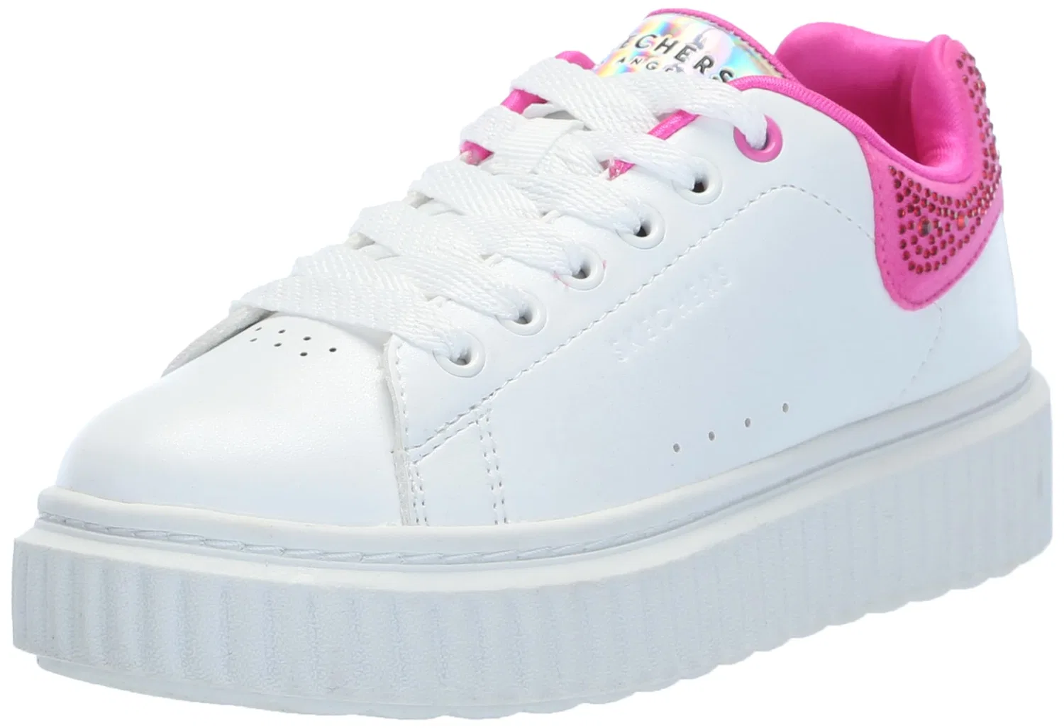 Детские кроссовки для девочек Skechers, White Pink
