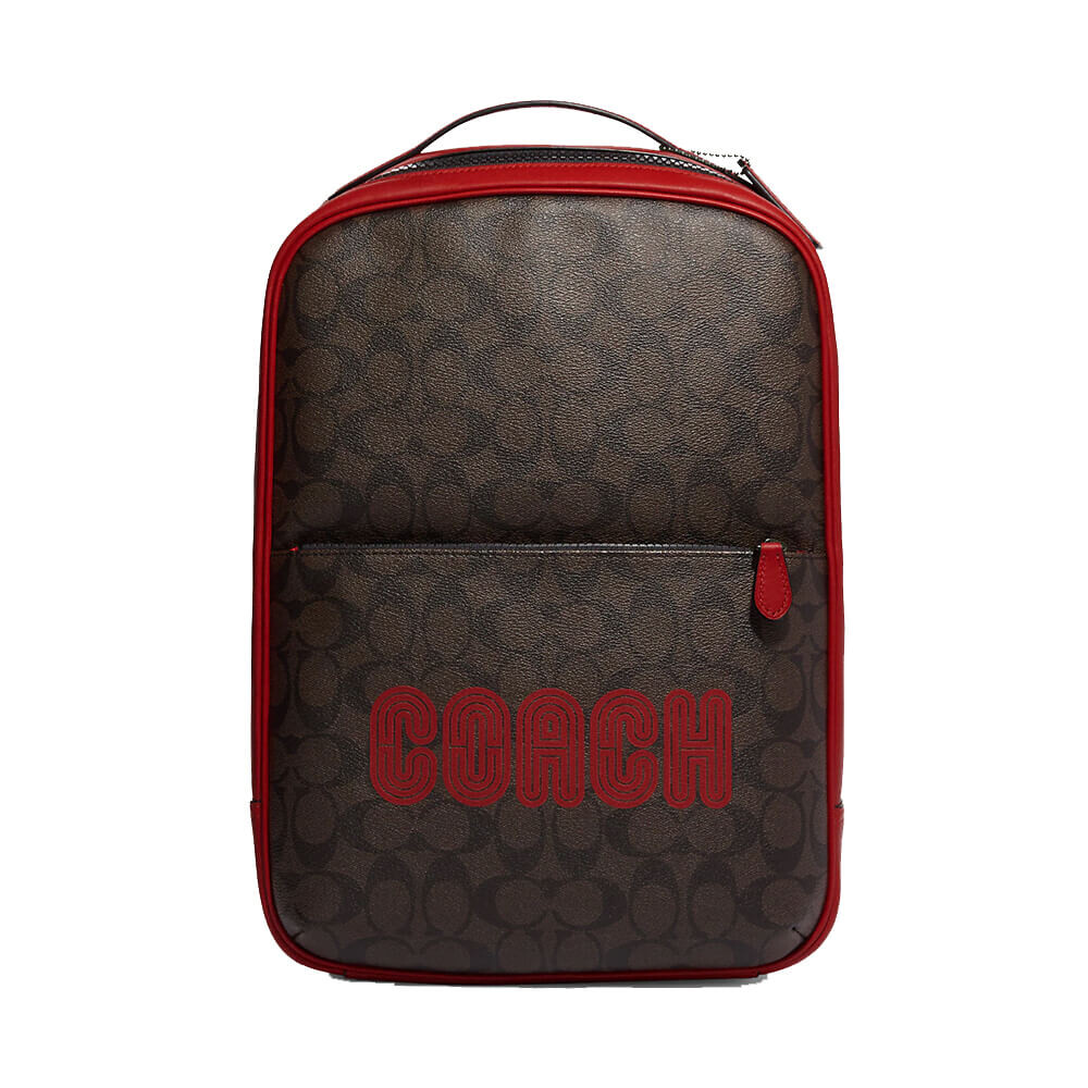 

Рюкзак Coach Outlet Westway Colorblock with Coach Patch, металлический/красный