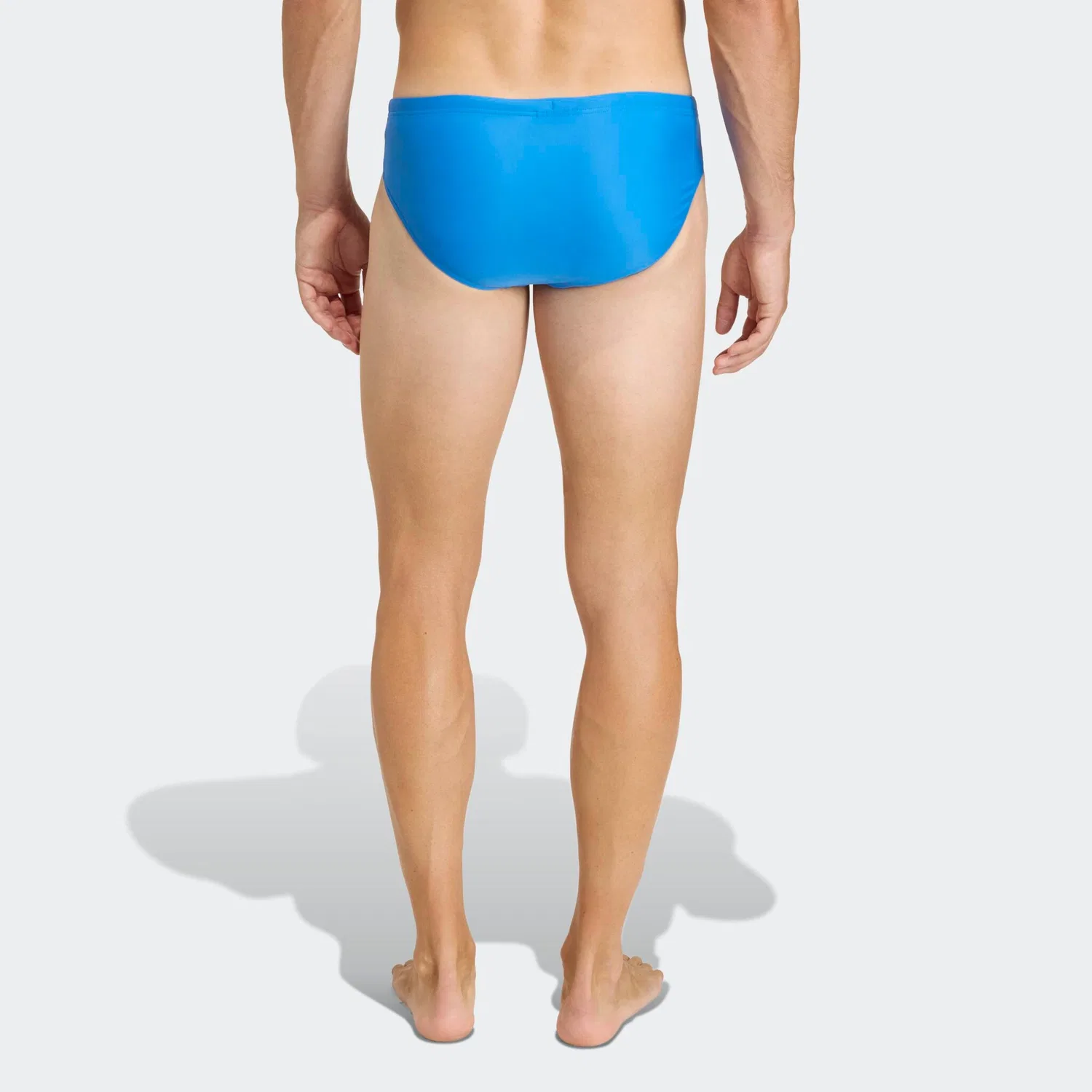 Мужские плавки с логотипом и тремя полосками Adidas Performance, Bright Royal/White — фото 2