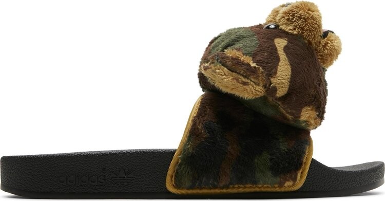 

Сандалии Adidas Jeremy Scott x Adilette Slide 'Camo Teddy', черный