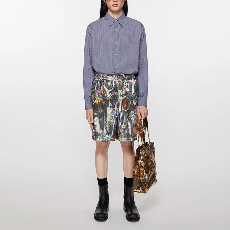 Шорты повседневные принтованные Acne Studios, Multicolor — фото 3