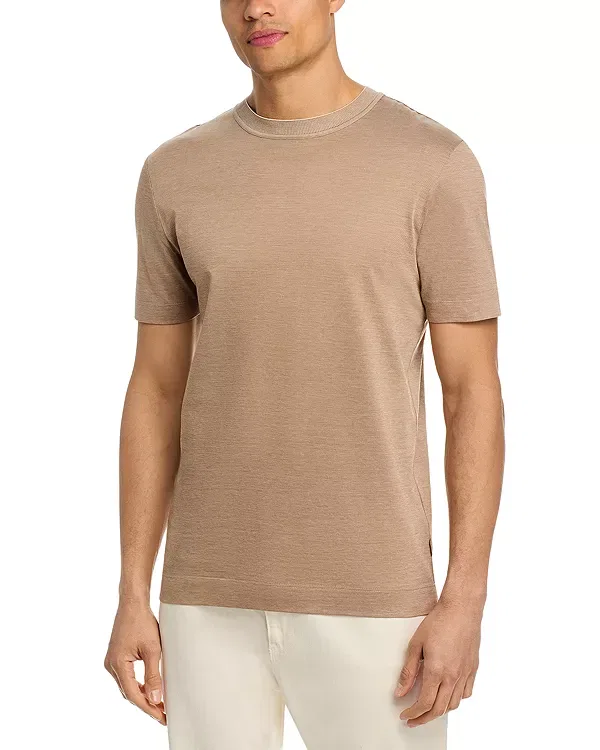 Мужская футболка с логотипом Boss, Medium Beige