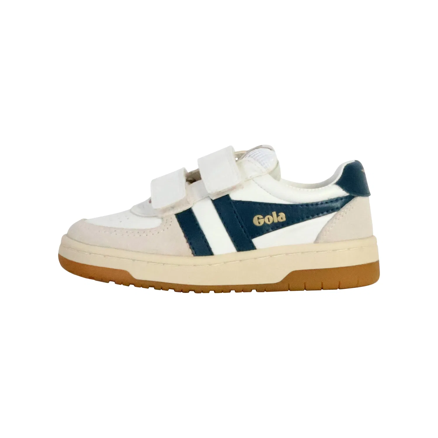 Кроссовки низкие детские кожаные Hawk Strap Gola, белый