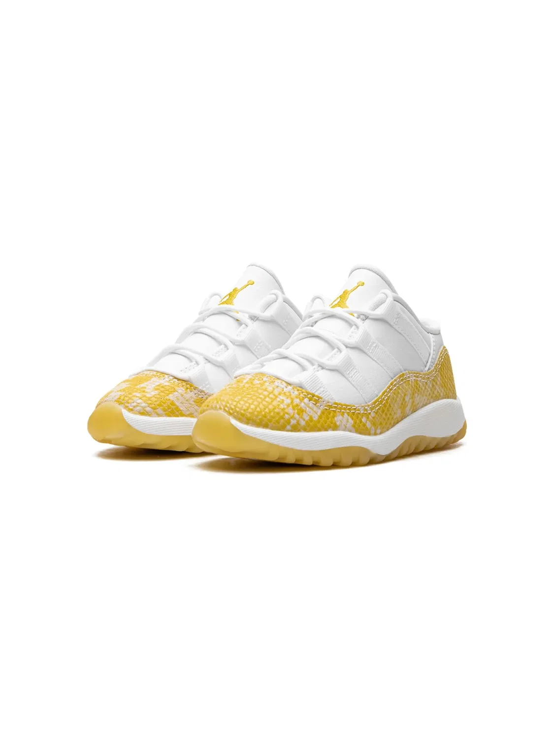 Кроссовки Air Jordan 11 Low "Yellow Snakeskin" — фото 3